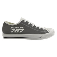 Thumbnail for Boeing 787 & Text Designed Canvas Shoes (Women)