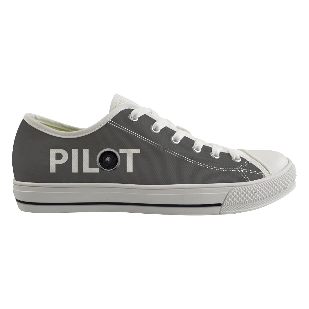 Pilot & Jet Engine Designed Canvas Shoes (Women)