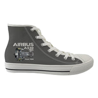 Thumbnail for Airbus A330neo & Trent 7000 Designed Long Canvas Shoes (Women)