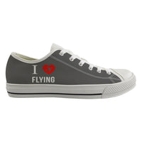Thumbnail for I Love Flying Designed Canvas Shoes (Men)