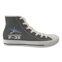 Thumbnail for The Lockheed Martin F35 Designed Long Canvas Shoes (Men)