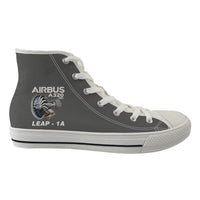 Thumbnail for Airbus A320neo & Leap 1A Designed Long Canvas Shoes (Women)