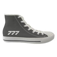 Thumbnail for 777 Flat Text Designed Long Canvas Shoes (Men)