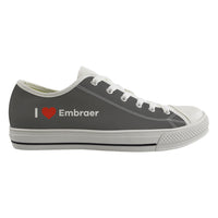 Thumbnail for I Love Embraer Designed Canvas Shoes (Men)