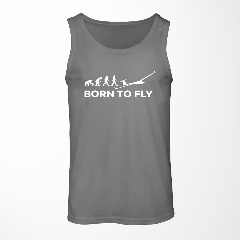 Born To Fly Glider Designed Tank Tops