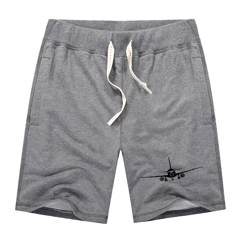 Sukhoi Superjet 100 Silhouette Designed Cotton Shorts