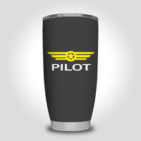 Thumbnail for Pilot & Badge Designed Tumbler Travel Mugs