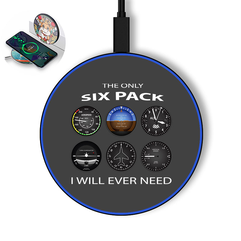 The Only Six Pack I Will Ever Need Designed Wireless Chargers