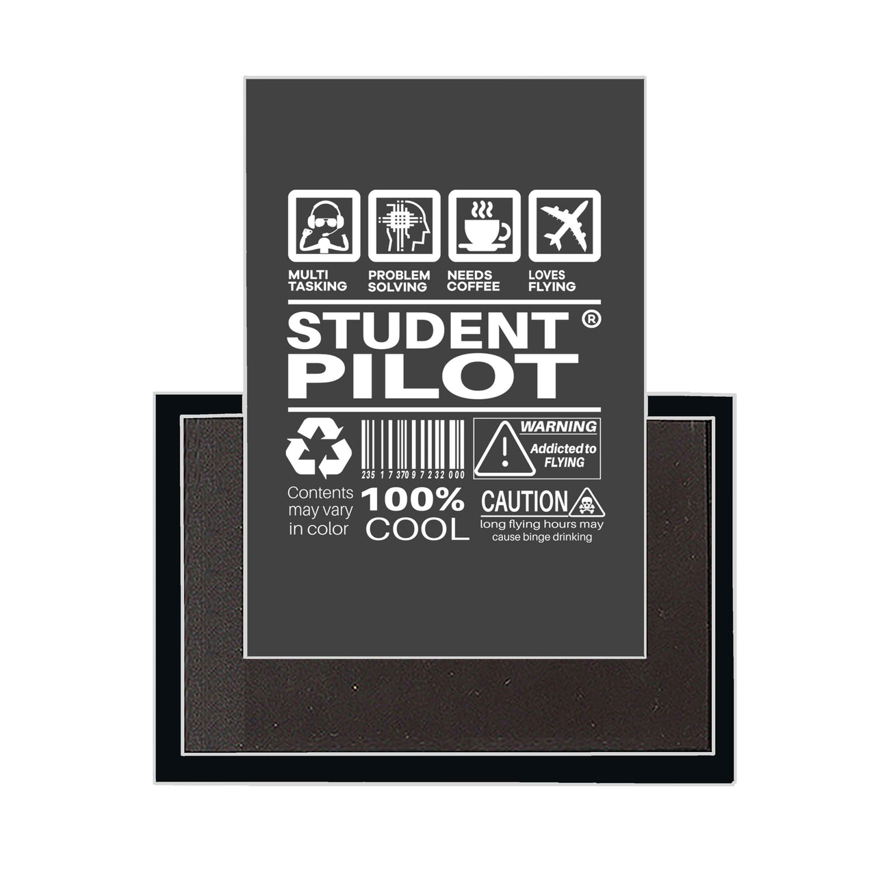 Student Pilot Label Designed Magnets