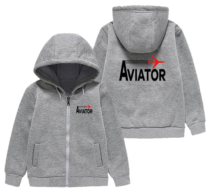 Aviator Designed "CHILDREN" Zipped Hoodies
