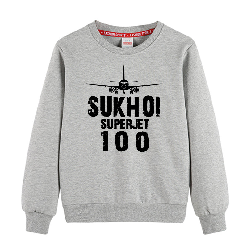 Sukhoi Superjet 100 & Plane Designed "CHILDREN" Sweatshirts