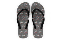 Thumbnail for Let Your Dreams Take Flight Designed Slippers (Flip Flops)