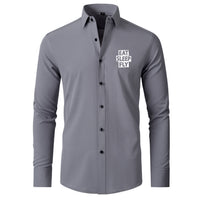Thumbnail for Eat Sleep Fly Designed Long Sleeve Shirts