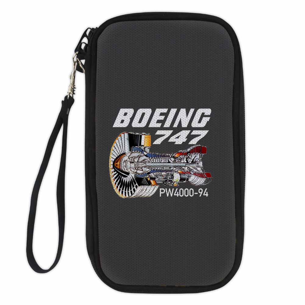 Boeing 747 & PW4000-94 Engine Designed Travel Cases & Wallets