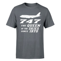Thumbnail for Boeing 747 - Queen of the Skies (2) Designed T-Shirts