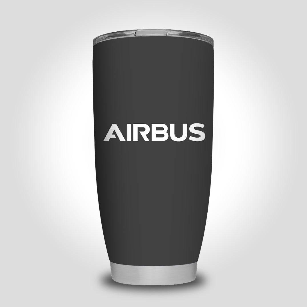 Airbus & Text Designed Tumbler Travel Mugs