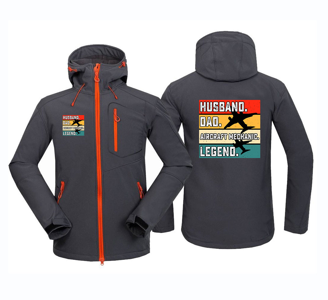 Husband & Dad & Aircraft Mechanic & Legend Polar Style Jackets