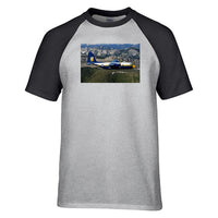 Thumbnail for Amazing View with Blue Angels Aircraft Designed Raglan T-Shirts