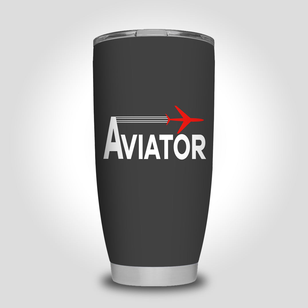 Aviator Designed Tumbler Travel Mugs