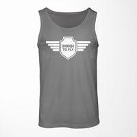 Thumbnail for Born To Fly & Badge Designed Tank Tops