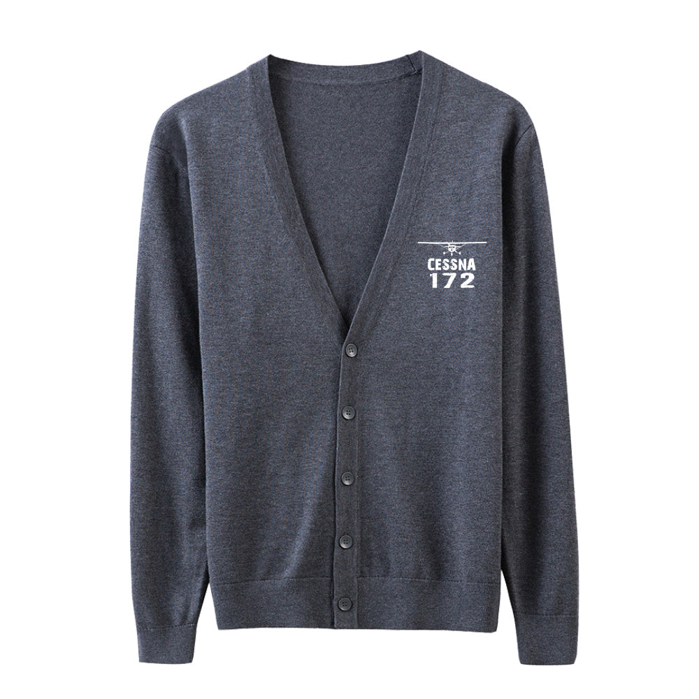 Cessna 172 & Plane Designed Cardigan Sweaters