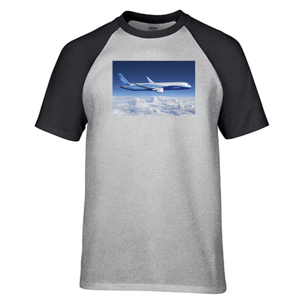 Boeing 787 Dreamliner Designed Raglan T-Shirts