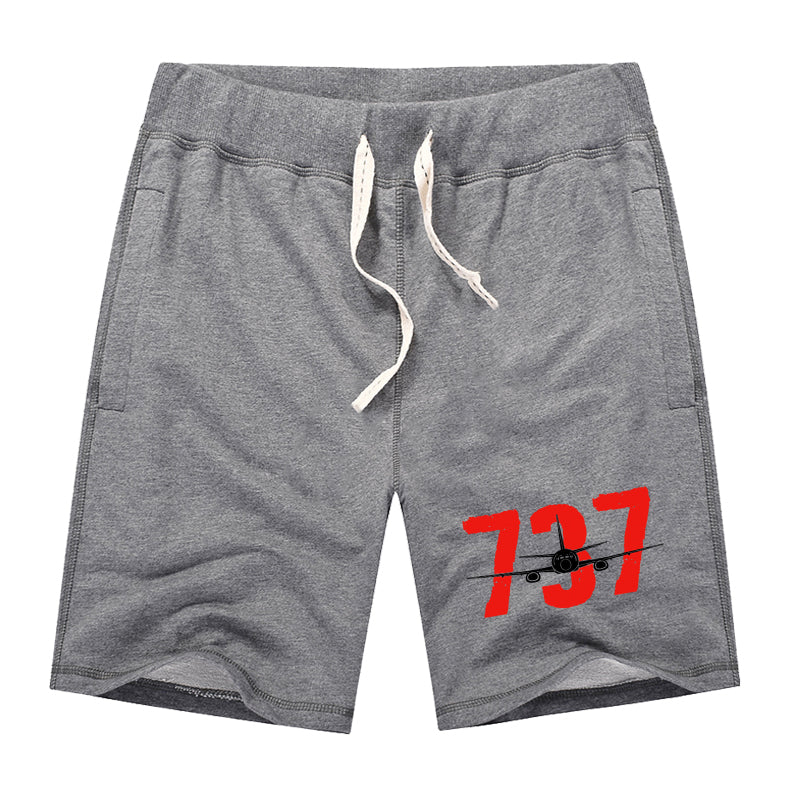 Boeing 737 Designed Designed Cotton Shorts