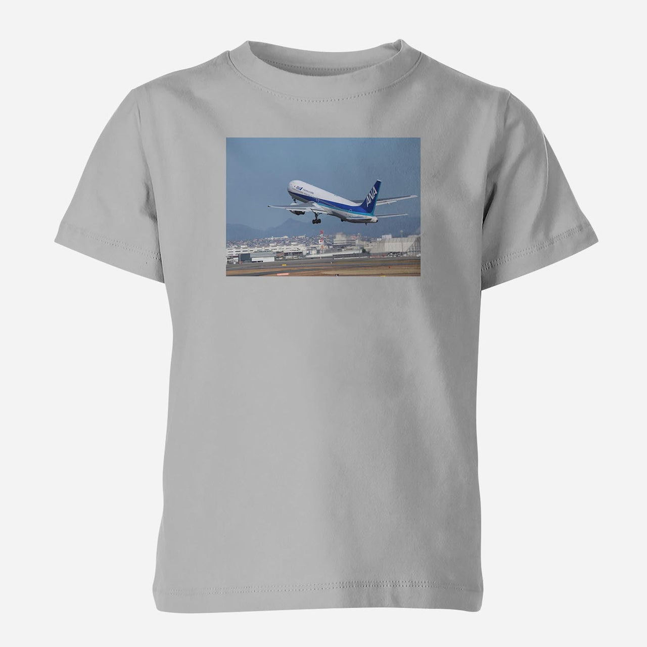 Departing ANA's Boeing 767 Designed Children T-Shirts