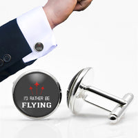 Thumbnail for I'D Rather Be Flying Designed Cuff Links
