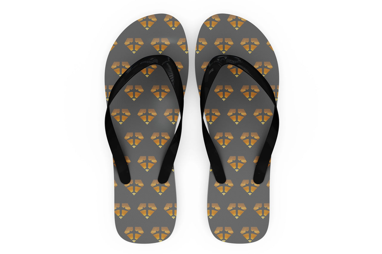 Supermen of The Skies (Sunset) Designed Slippers (Flip Flops)