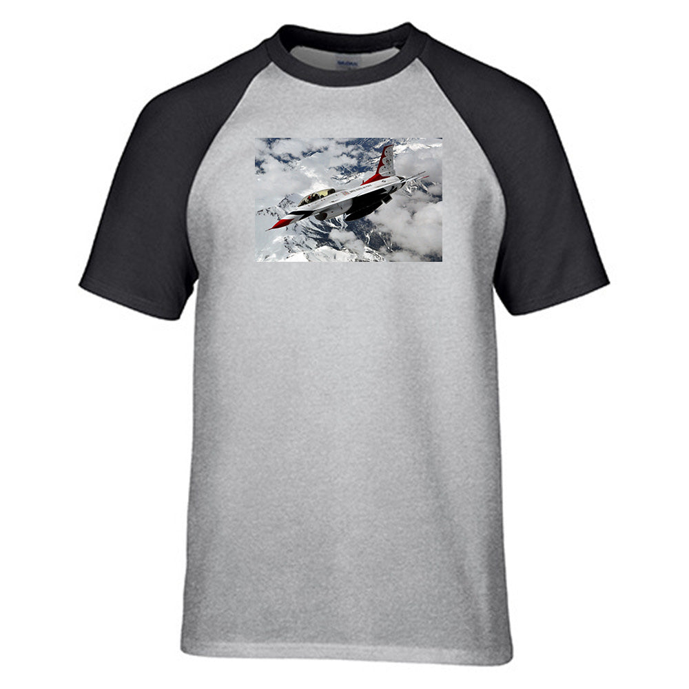 US Air Force Show Fighting Falcon F16 Designed Raglan T-Shirts