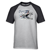 Thumbnail for US Air Force Show Fighter Jet 16 Designed Raglan T-Shirts