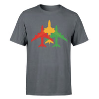 Thumbnail for Colourful 3 Airplanes Designed T-Shirts - view 5