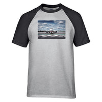 Thumbnail for Amazing Clouds and Boeing 737 NG Designed Raglan T-Shirts