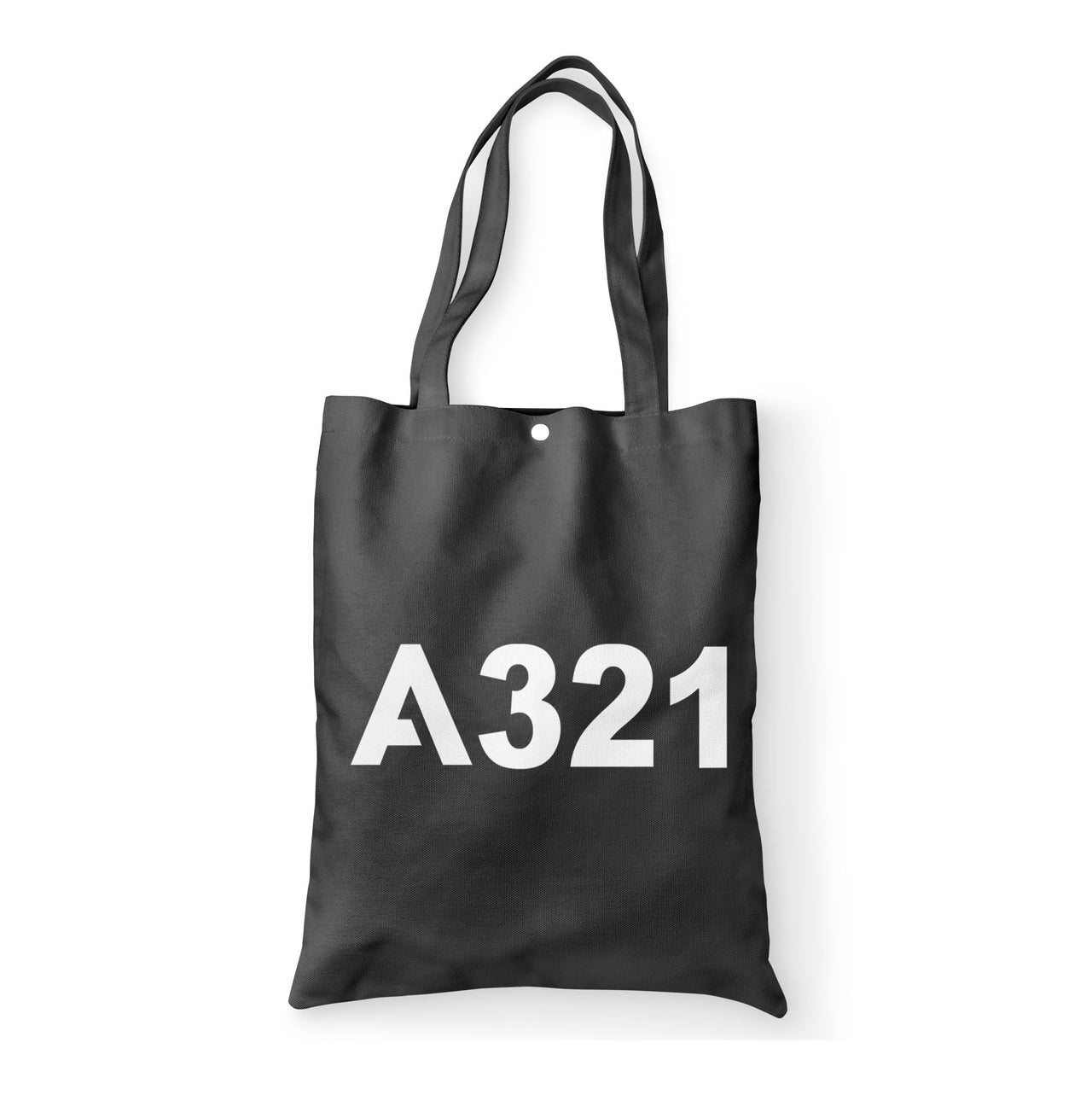 A321 Flat Text Designed Tote Bags