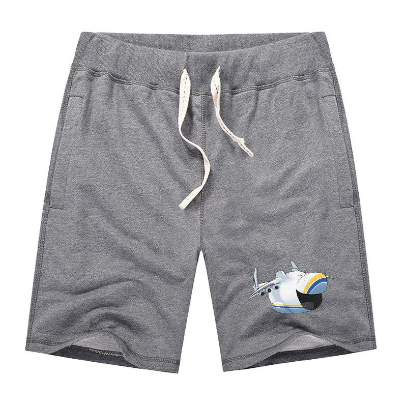 Antonov 225 Mouth Designed Cotton Shorts