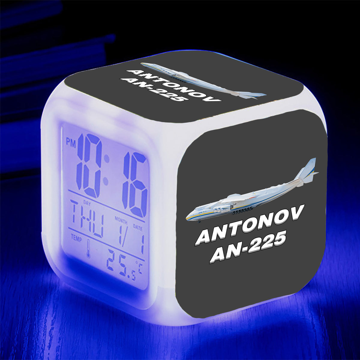 The Antonov AN-225 Designed "7 Colour" Digital Alarm Clock