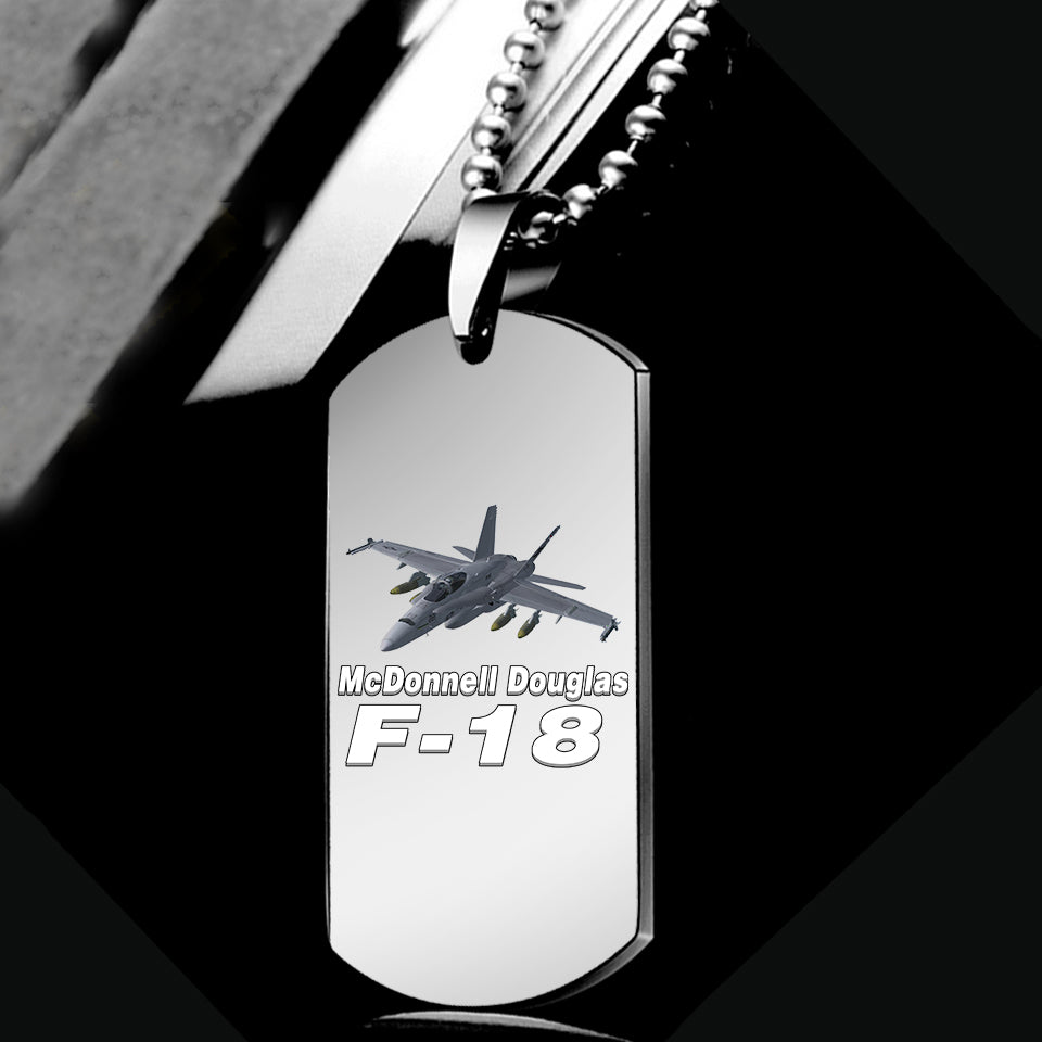 The McDonnell Douglas F18 Designed Metal Necklaces