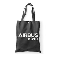 Thumbnail for Airbus A310 & Text Designed Tote Bags