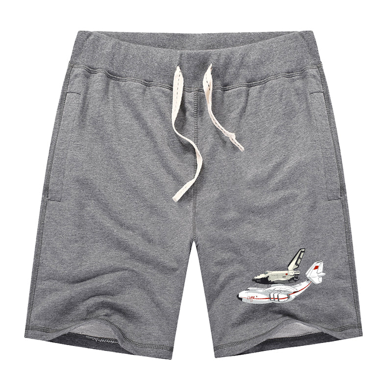 Buran & An-225 Designed Cotton Shorts
