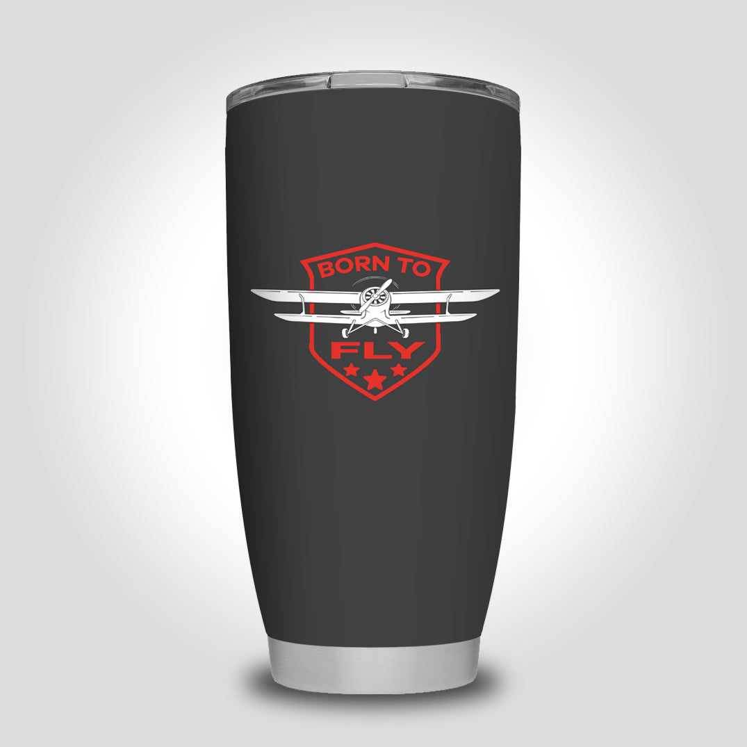 Super Born To Fly Designed Tumbler Travel Mugs