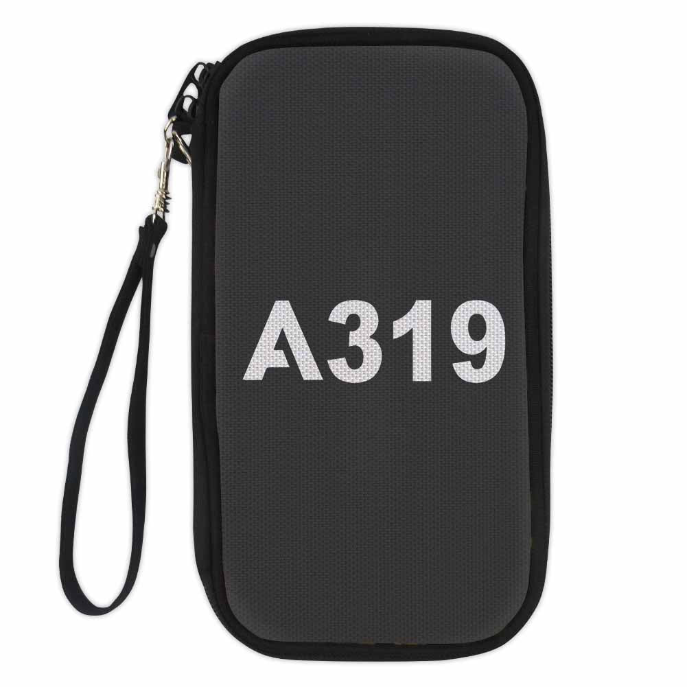A319 Flat Text Designed Travel Cases & Wallets