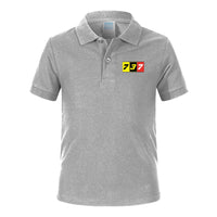 Thumbnail for Flat Colourful 737 Designed Children Polo T-Shirts