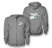 Thumbnail for Antonov 225 (2) Designed Zipped Hoodies