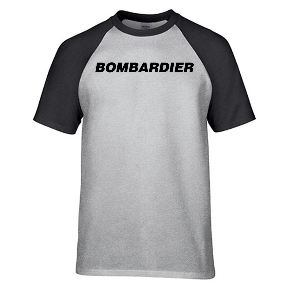 Bombardier & Text Designed Raglan T-Shirts