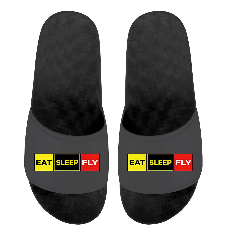 Eat Sleep Fly (Colourful) Designed Sport Slippers