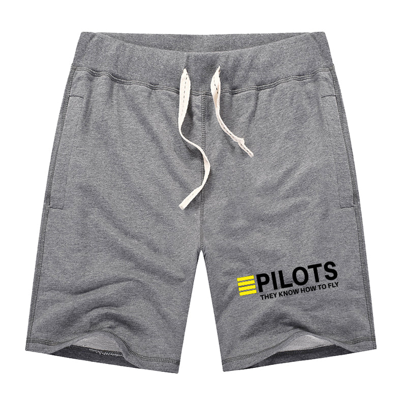 Pilots They Know How To Fly Designed Cotton Shorts