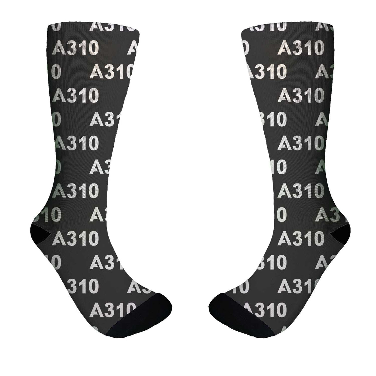 A310 Flat Text Designed Socks