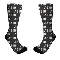 Thumbnail for A310 Flat Text Designed Socks