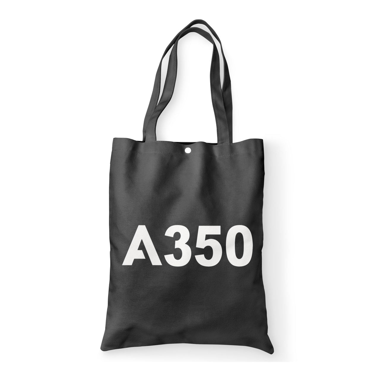 A350 Flat Text Designed Tote Bags